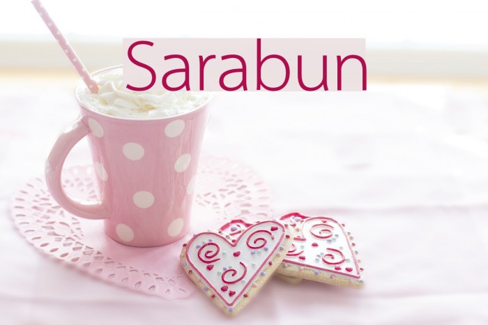 Sarabun Font examples