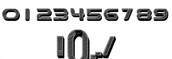 Sarah 3D Regular Font OTHER CHARS