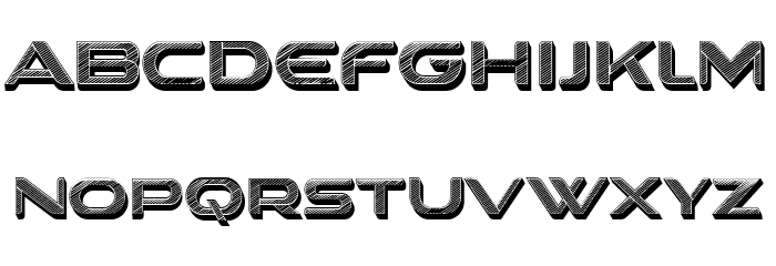 Sarah 3D Regular Font LOWERCASE