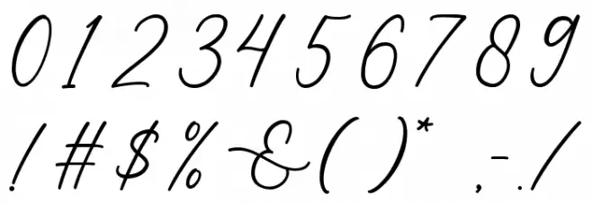 Sarah And James Font OTHER CHARS