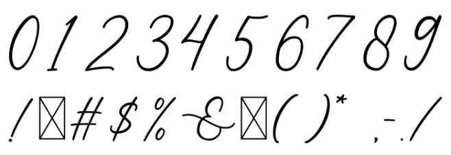 Sarah And James Font OTHER CHARS