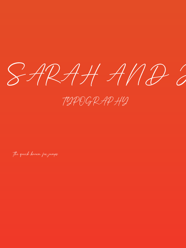 Sarah And James Poster