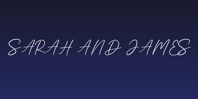 Sarah And James Social Header
