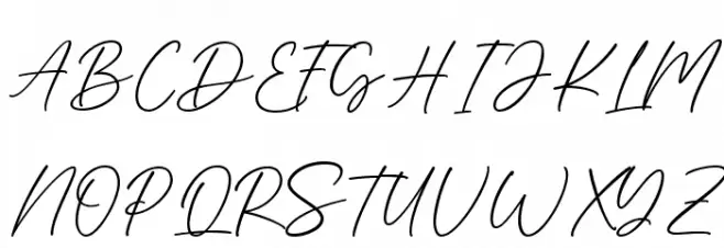 Sarah And James Font UPPERCASE