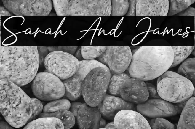 Sarah And James Font examples