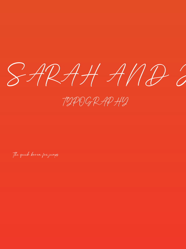 Sarah And James Poster