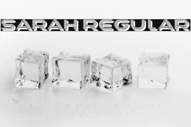 Sarah Regular Font examples