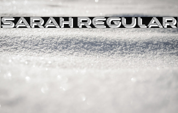 Sarah Regular Example 2