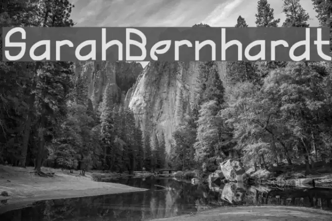 SarahBernhardt Font examples