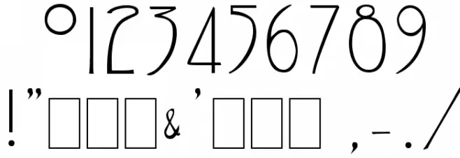 SarahCaps Caps:001.001 Font OTHER CHARS