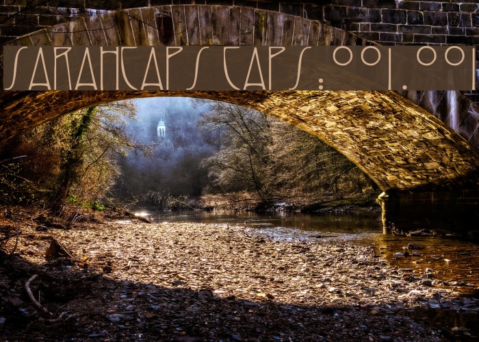 SarahCaps Caps:001.001 Font examples