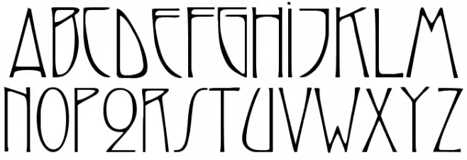 SarahCaps Caps:001.001 Font LOWERCASE