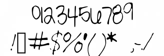 SarahScript Font OTHER CHARS
