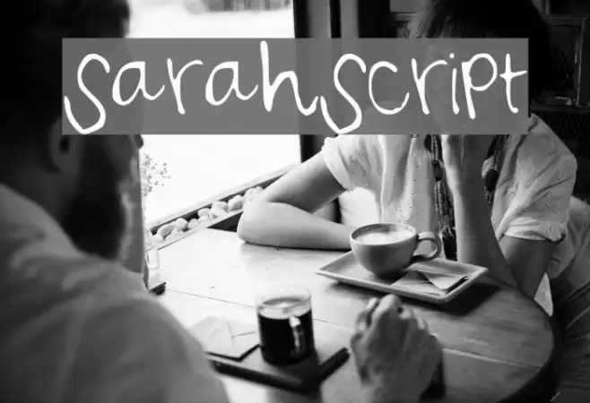 SarahScript Font examples