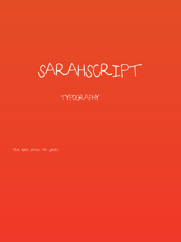 SarahScript Poster