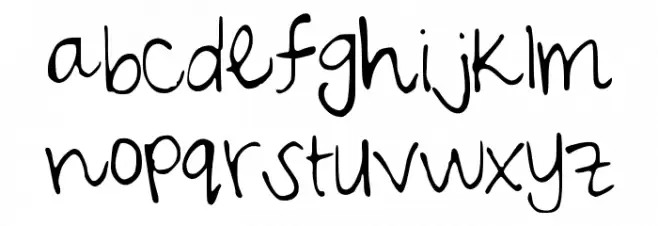 SarahScript Font LOWERCASE