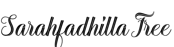Sarahfadhilla Free  Descarca Fonturi Gratis