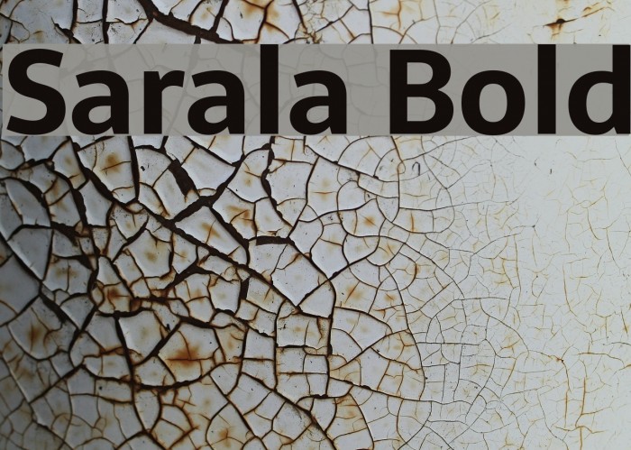 Sarala Bold Font examples