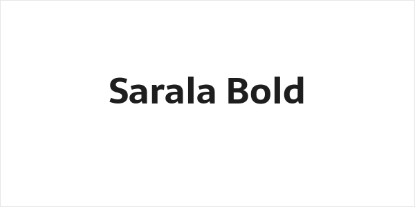 Sarala Bold Logo
