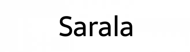 Sarala  Free Fonts Download