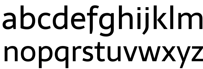 Sarala Font LOWERCASE