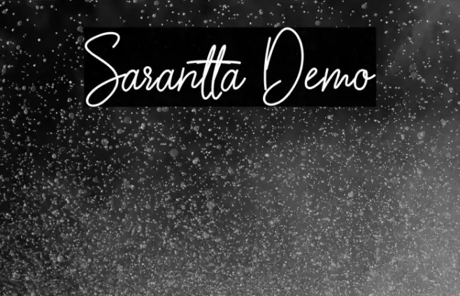Sarantta Demo Font examples