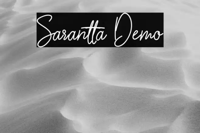 Sarantta Demo Font examples