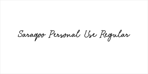 Saraqoo Personal Use Regular Logo