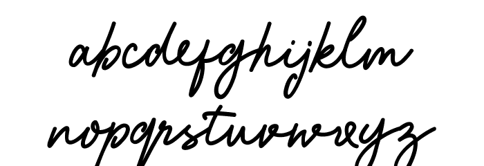 Saraqoo Personal Use Regular Font LOWERCASE