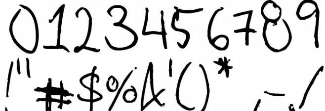 Saras Font 1 フォント その他の文字