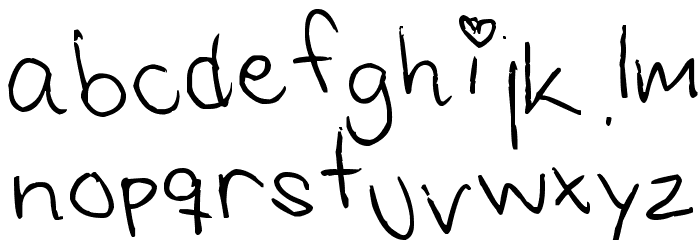Saras Font 1 フォント 小文字