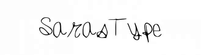 SarasType  Frei Schriftart Herunterladen