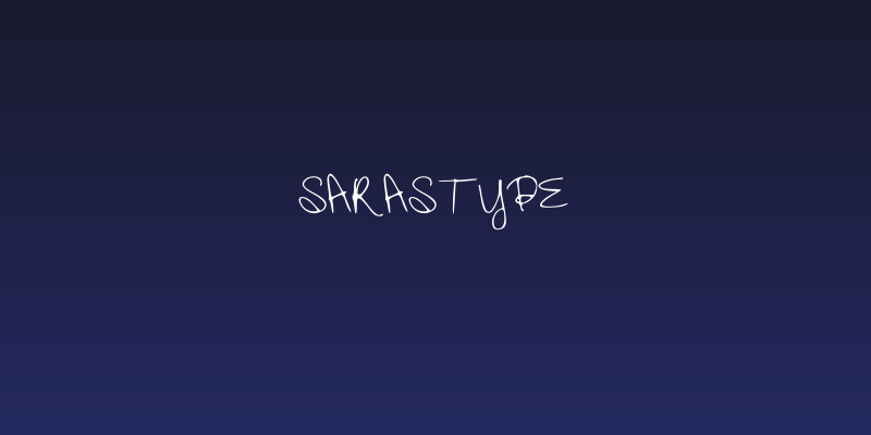 SarasType Social Header