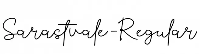 Sarastvale-Regular  Frei Schriftart Herunterladen