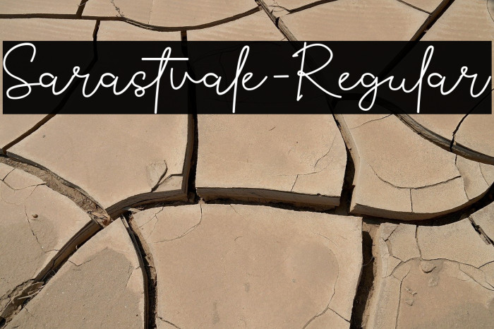 Sarastvale-Regular Example 1