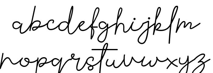 Sarastvale-Regular Font LOWERCASE