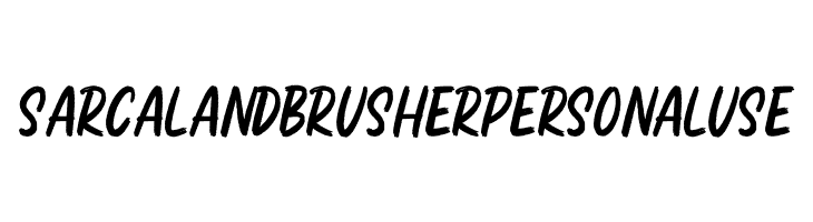 Sarcaland Brusher Personal Use  لخطوط تنزيل