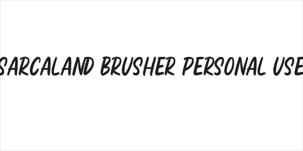 Sarcaland Brusher Personal Use Logo