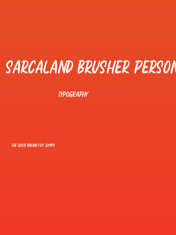 Sarcaland Brusher Personal Use Poster