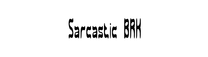Sarcastic BRK  नि: शुल्क फ़ॉन्ट्स डाउनलोड