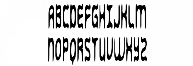 Sarcastic BRK Font UPPERCASE