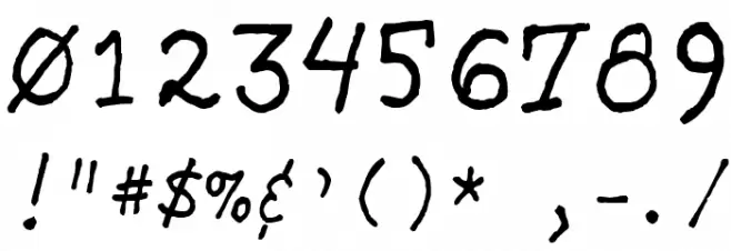 SarcasticRobot Font OTHER CHARS