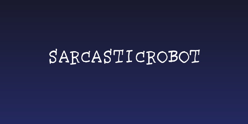SarcasticRobot Social Header
