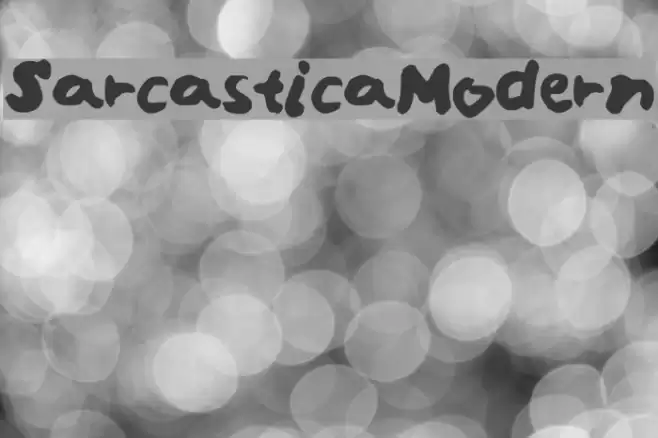 SarcasticaModern Font examples