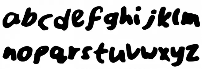 Sarcastica Font LOWERCASE