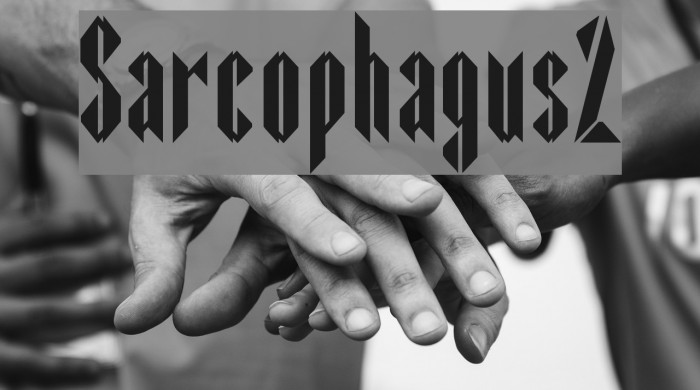 Sarcophagus2 Font examples