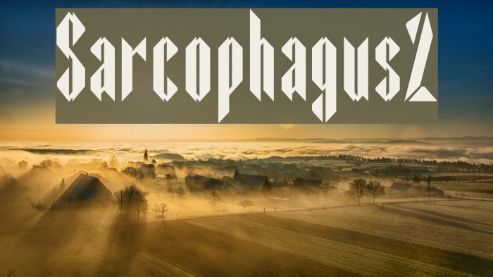 Sarcophagus2 Font examples