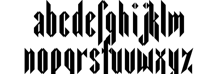 Sarcophagus2 Font LOWERCASE