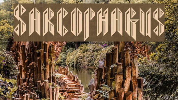 Sarcophagus Font examples