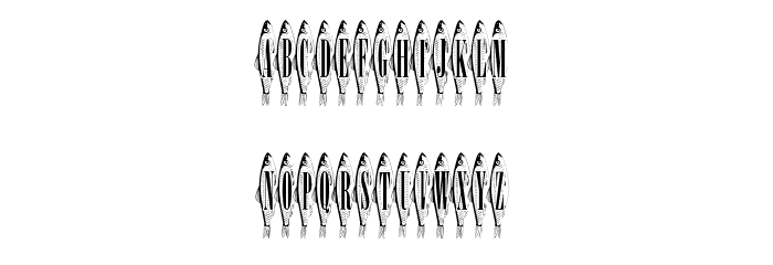 Sardines Font LOWERCASE